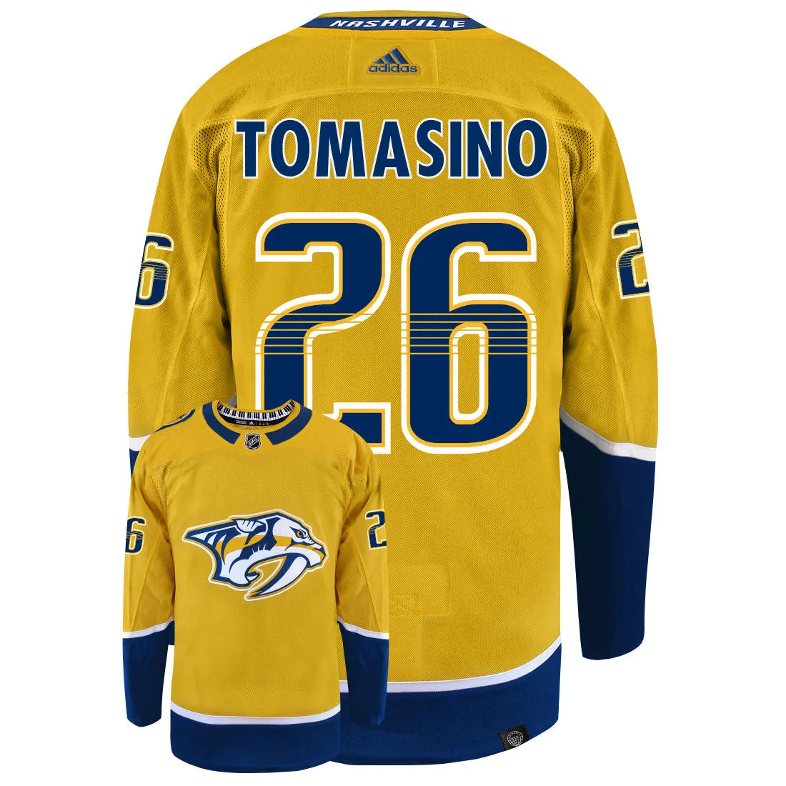 Philip Tomasino Nashville Predators Adidas Primegreen Authentic NHL Hockey Jersey     