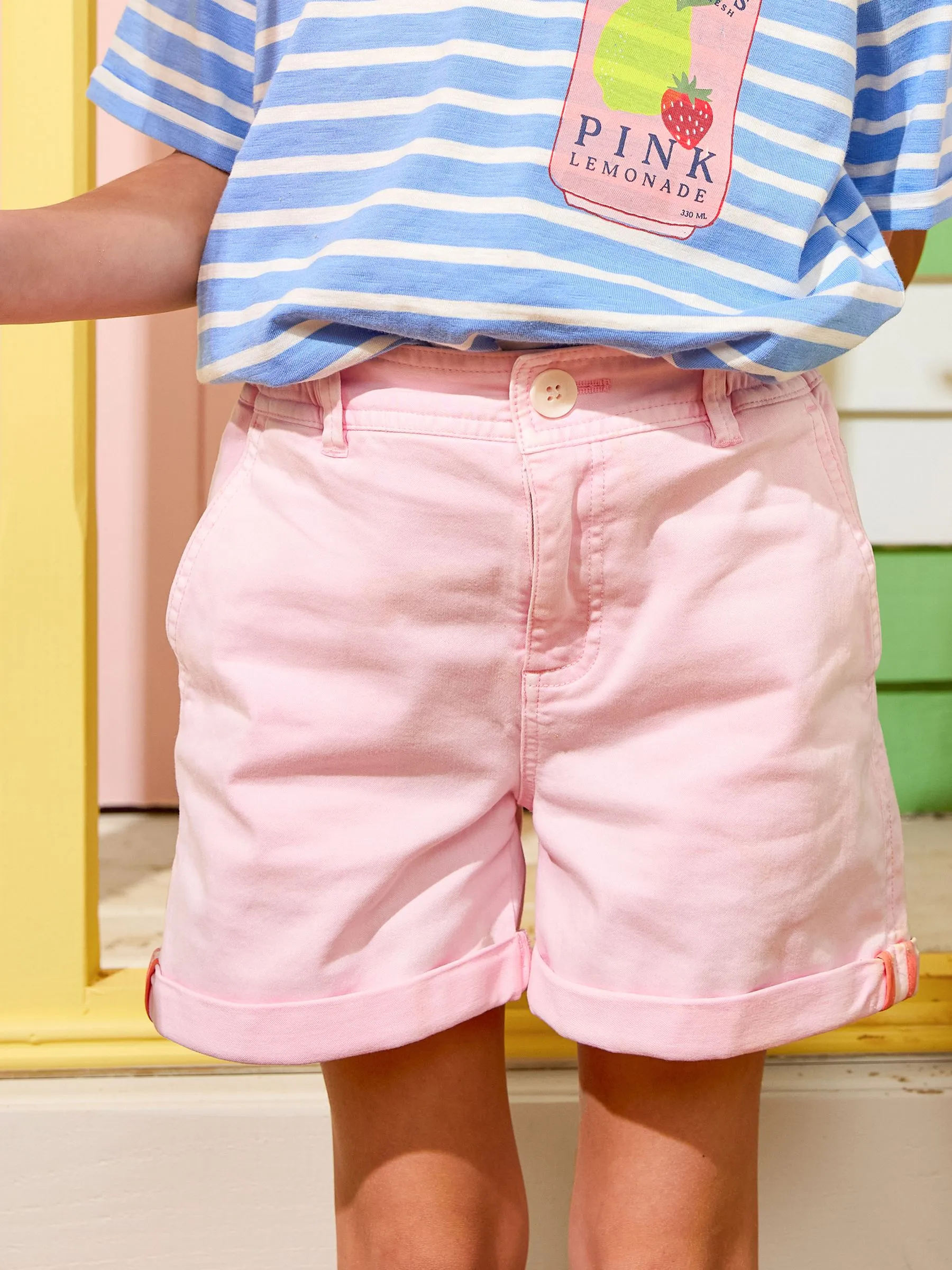 Pink Chino Shorts