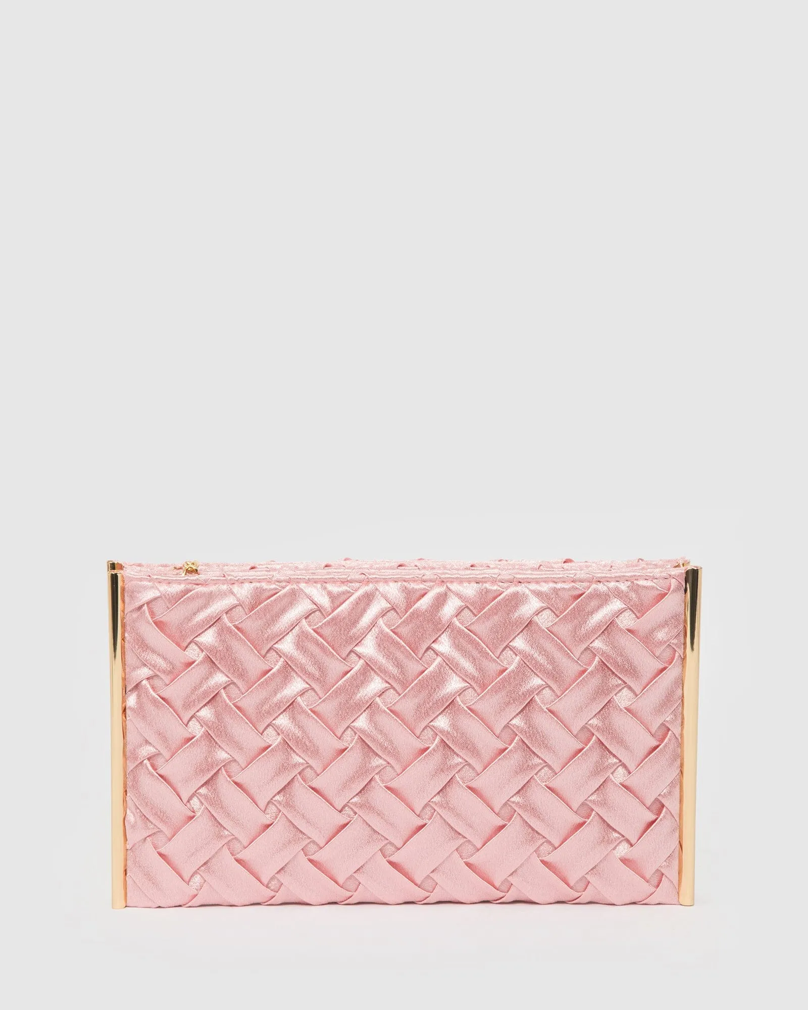 Pink Dany Double Pouch Clutch Bag