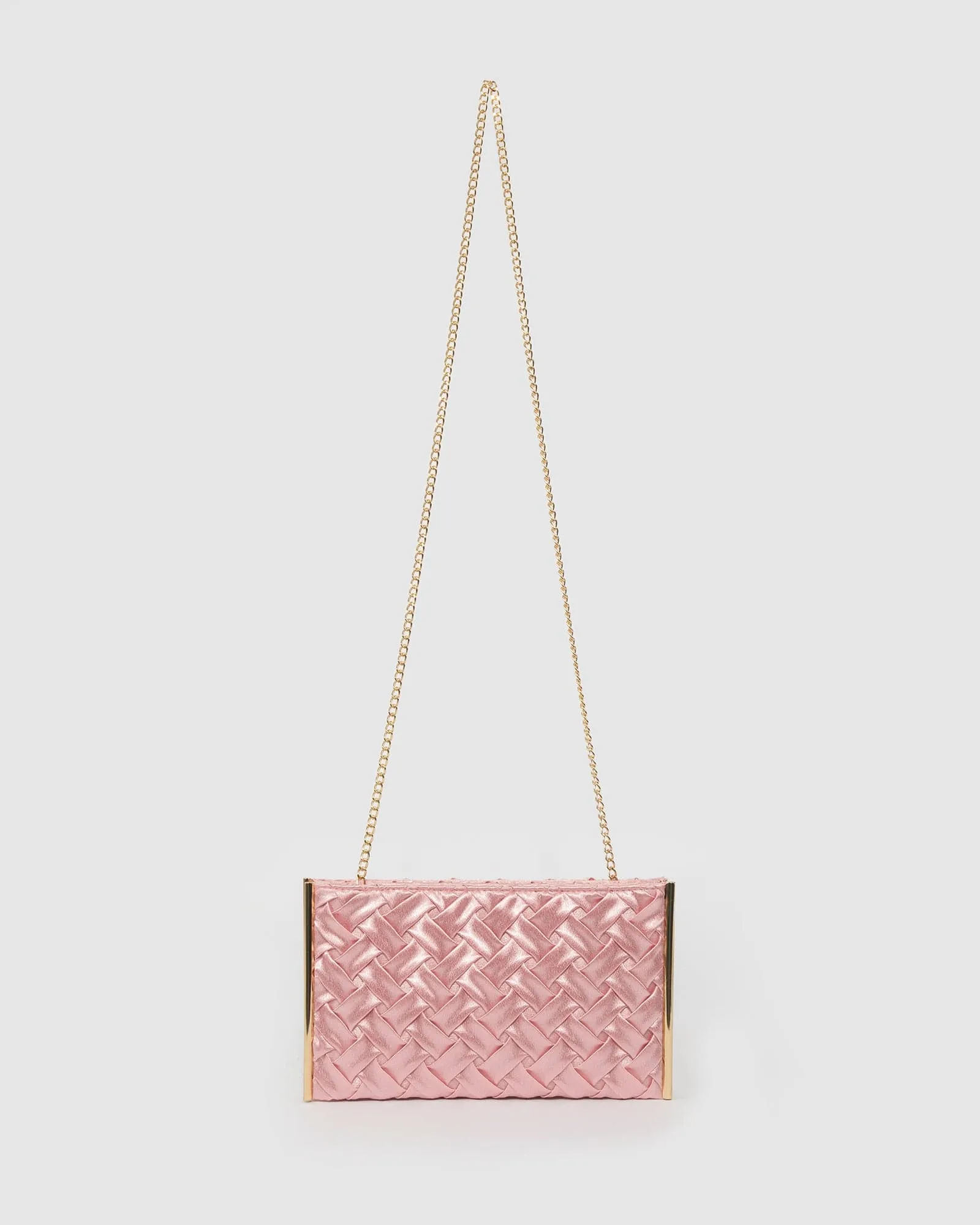 Pink Dany Double Pouch Clutch Bag