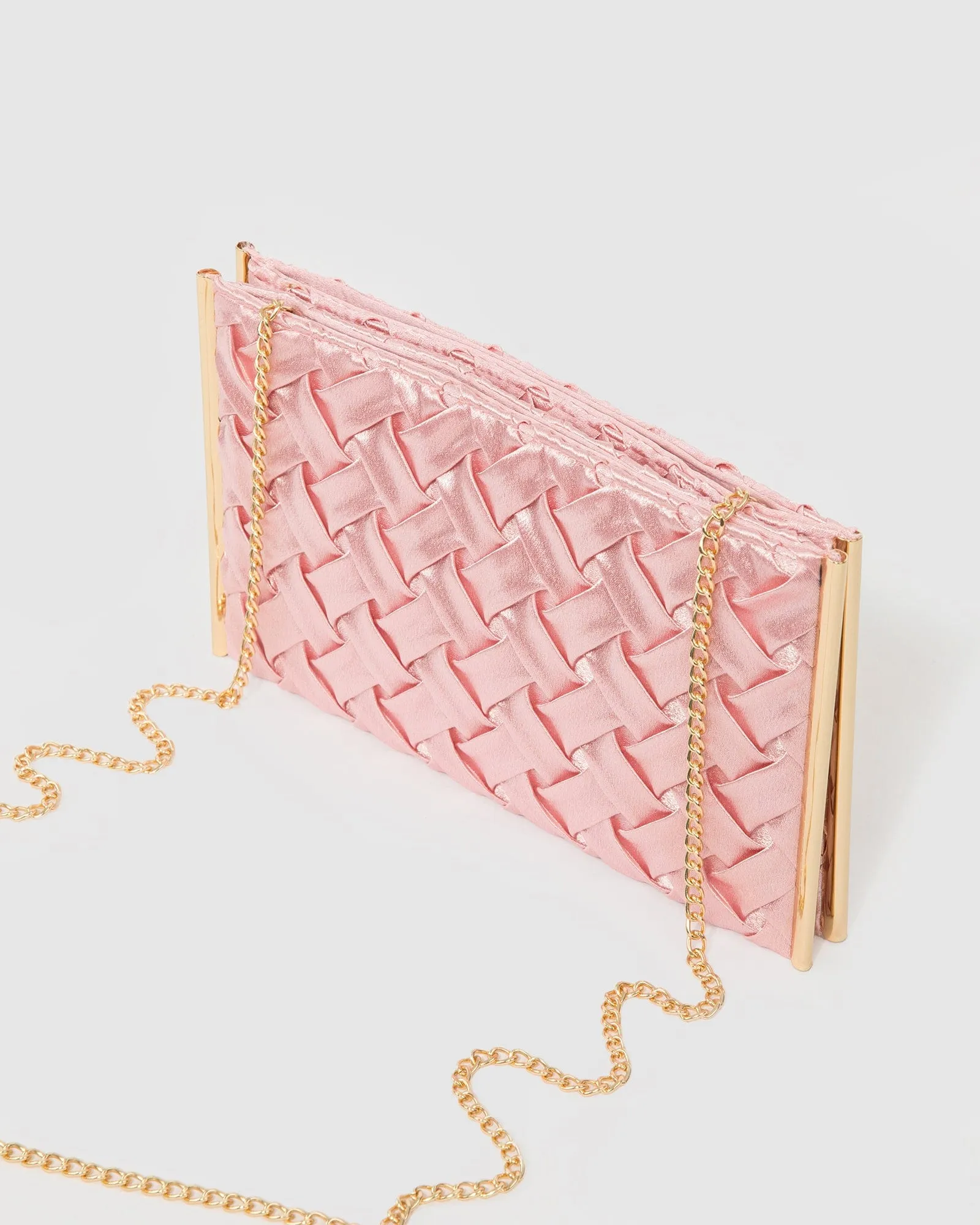 Pink Dany Double Pouch Clutch Bag