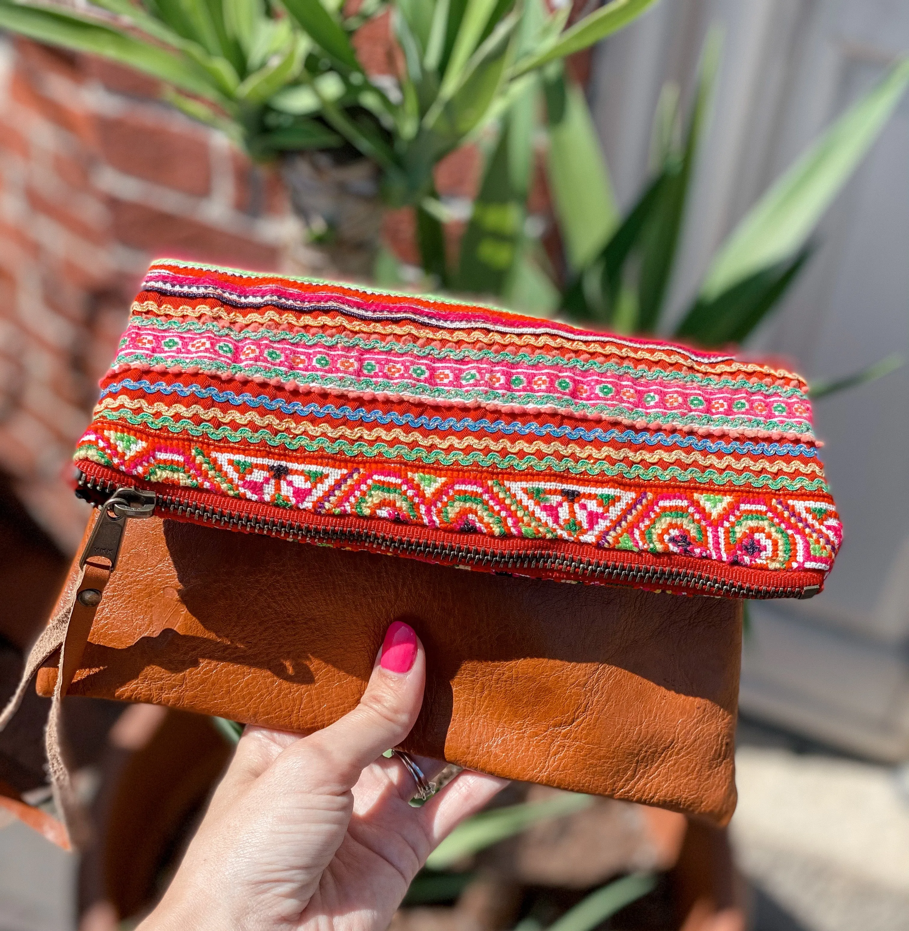 Pink Vintage Clutch