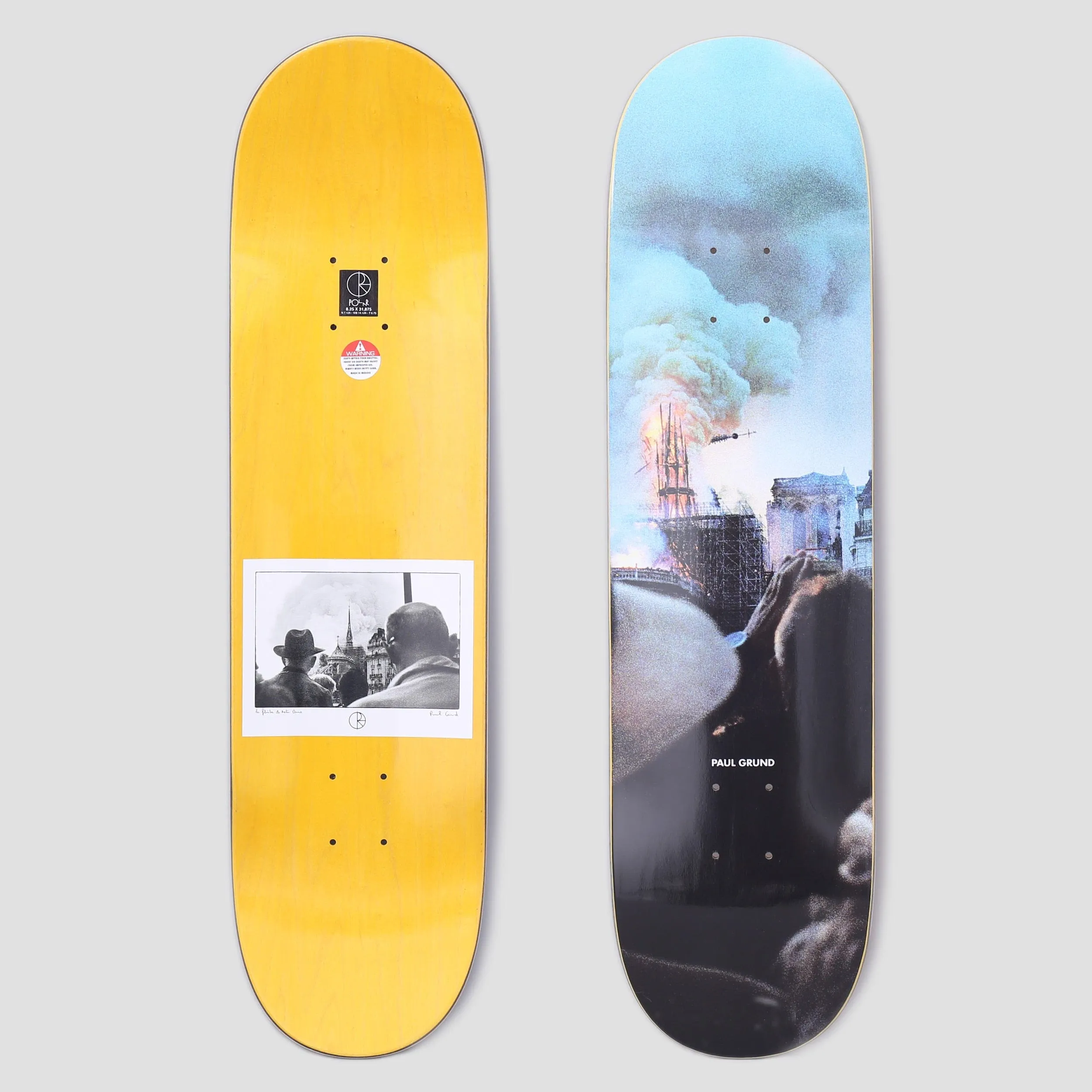 Polar 8.5 Paul Grund Notre Dame W21 Skateboard Deck