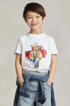 Polo Ralph Lauren Kids 2-4 Ya Erkek ocuk Polo Bear T-shirt