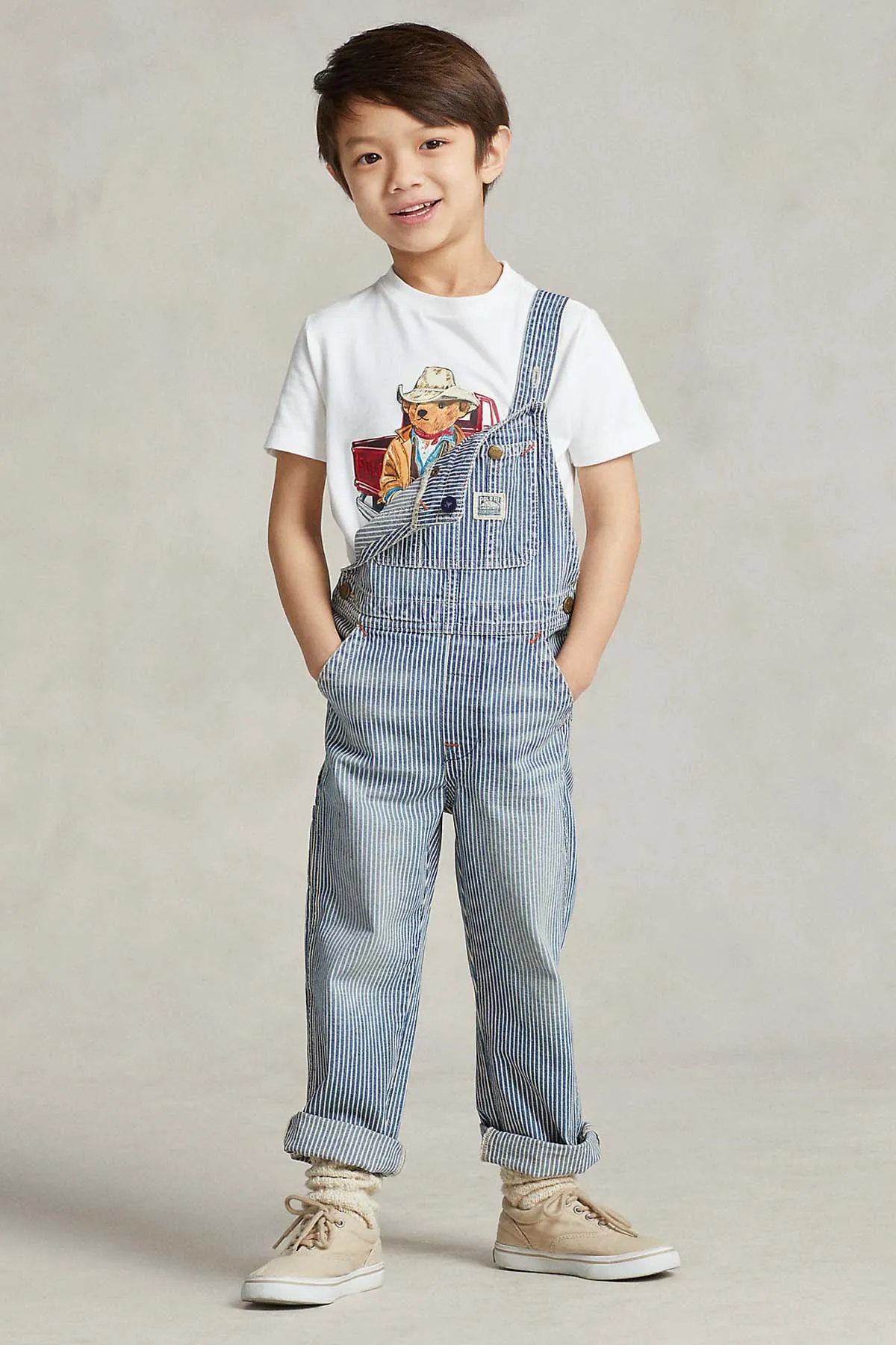 Polo Ralph Lauren Kids 2-4 Ya Erkek ocuk Polo Bear T-shirt