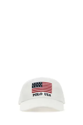 Polo Ralph Lauren White Cotton Baseball Cap