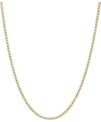 Pompeii3 2.36Ct Diamond Tennis Necklace 14k Yellow Gold 17