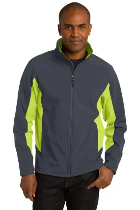 Port Authority Core Colorblock Soft Shell Jacket J318 Battleship Grey/ Charge Green