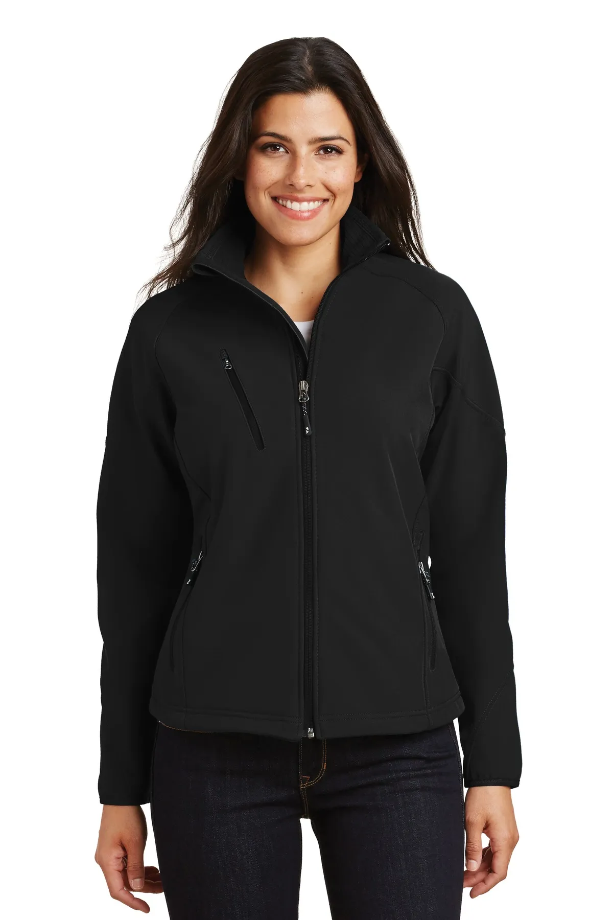 Port Authority Ladies Textured Soft Shell Jacket L705 SKU: L705