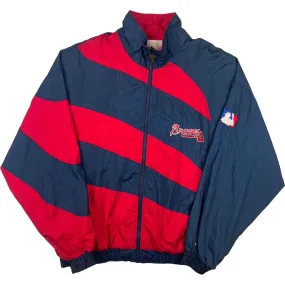 Pro Player 90s Atlanta Braves MLB Track Jacket Navy Red