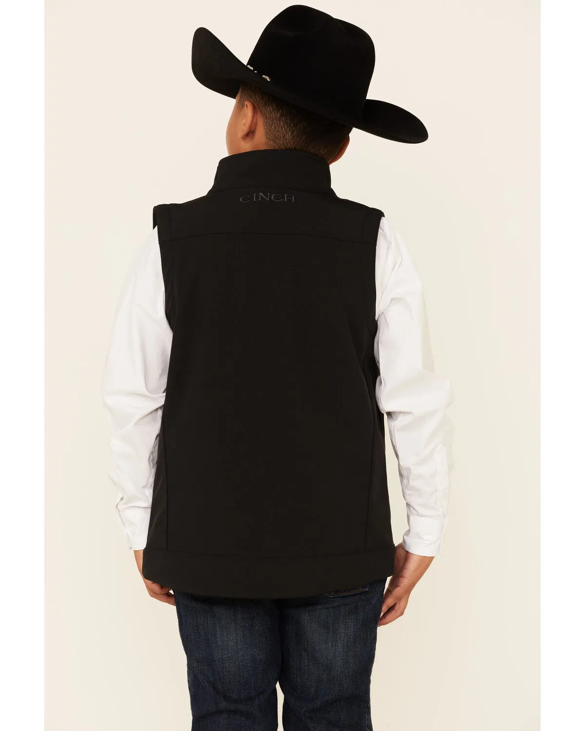 Product Name:  Cinch Boys' Solid Bonded Zip-Up Vest