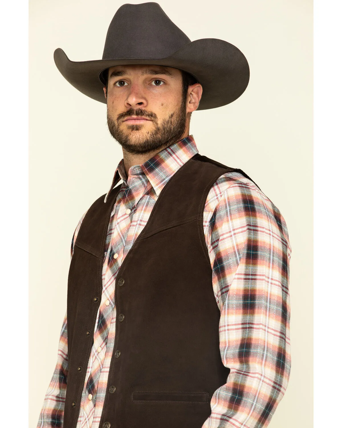 Product Name:  Roper Men's Suede Buckle Tie Vest