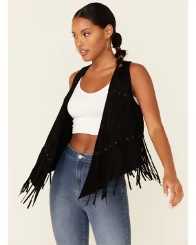 Product Name:  Vocal Women's Faux Suede Fringe Vest