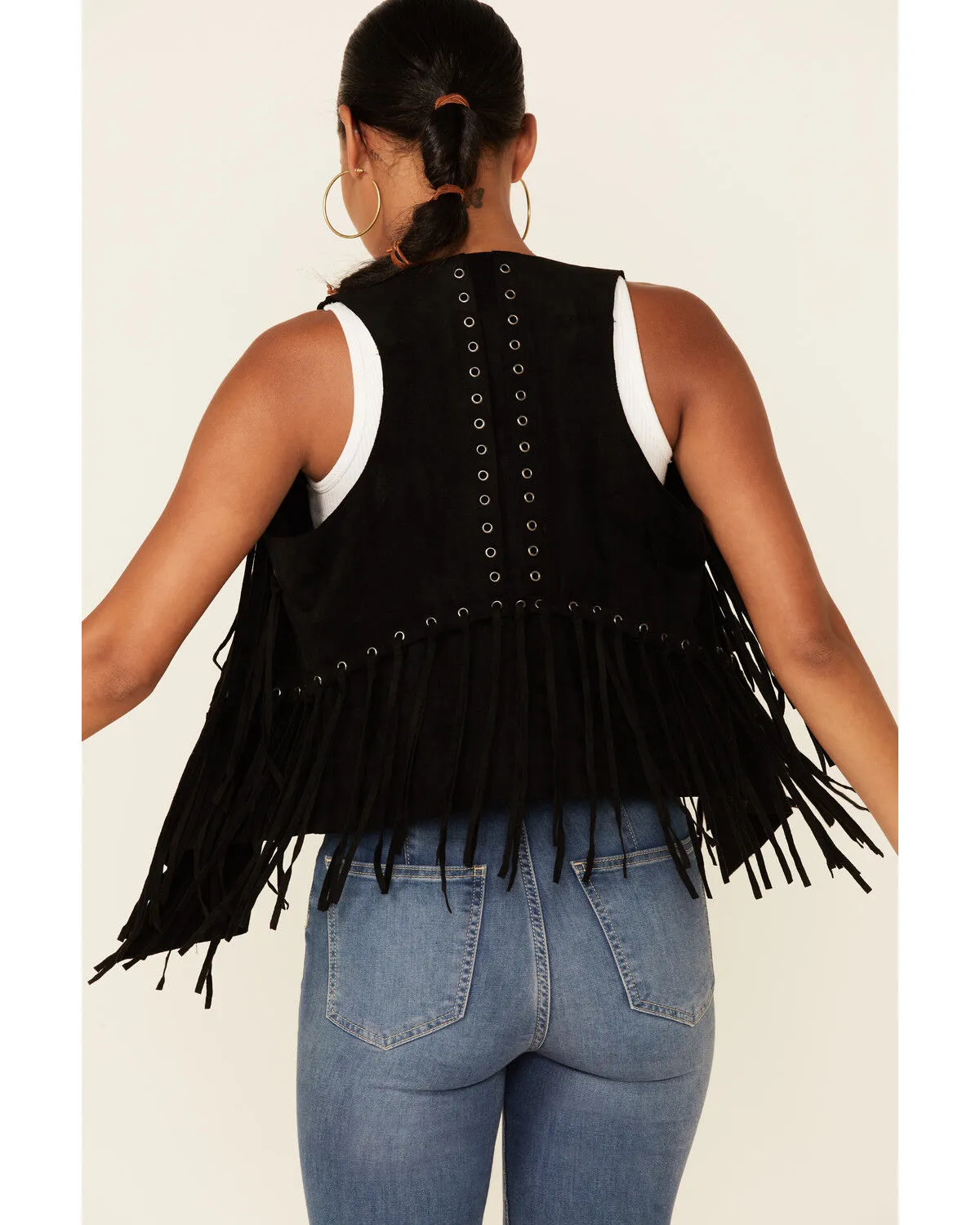 Product Name:  Vocal Women's Faux Suede Fringe Vest