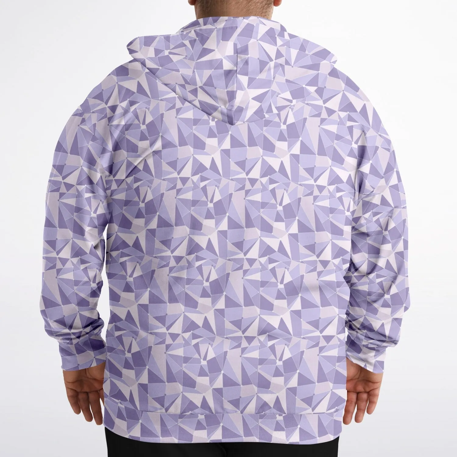 Purple Wall Plus-size Unisex Zip Hoodie