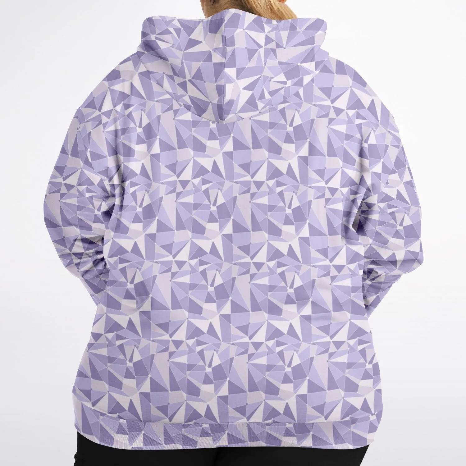 Purple Wall Plus-size Unisex Zip Hoodie