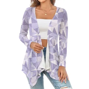 Purple Wall Women's Short Cardigan