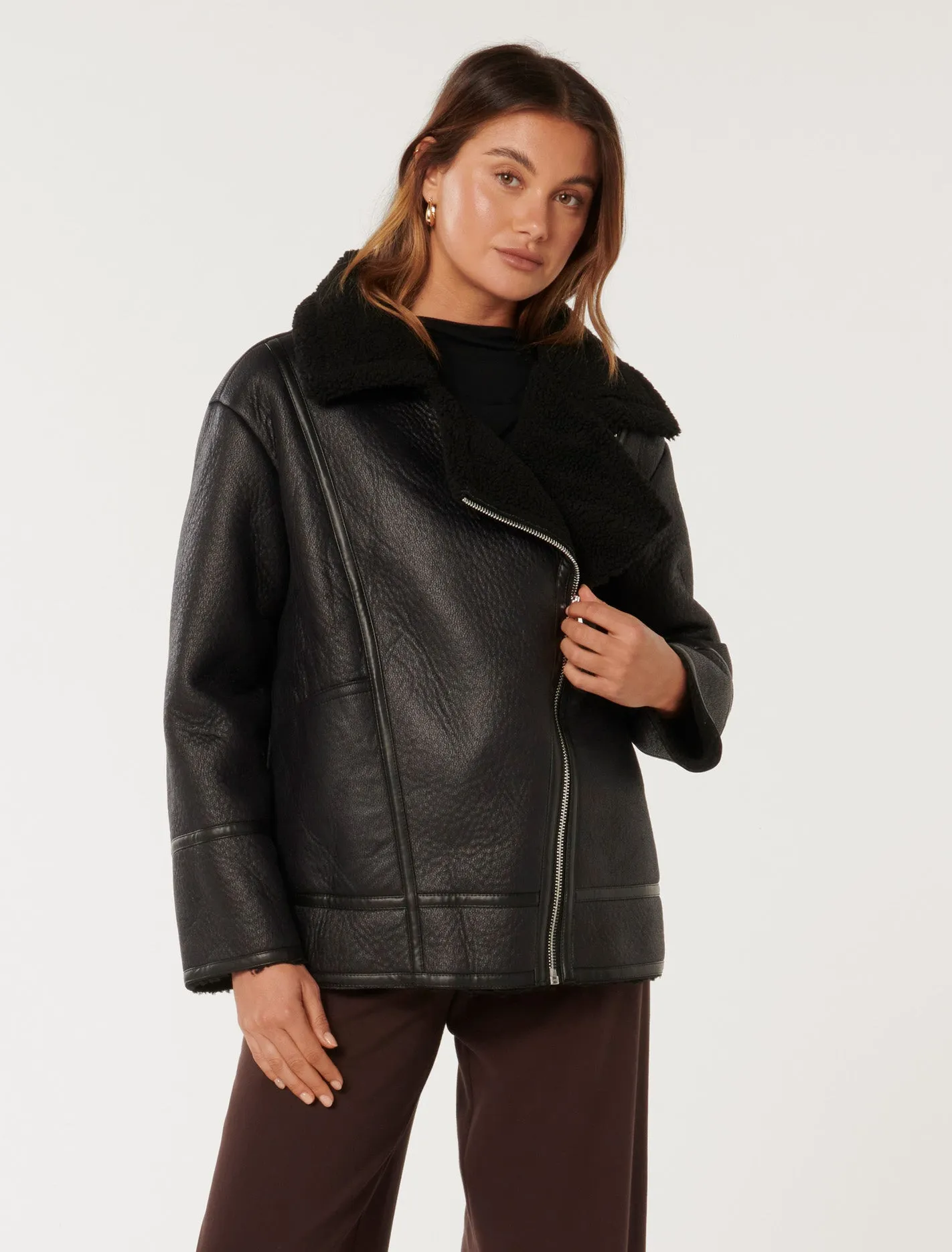 Randy Relaxed Aviator Jacket