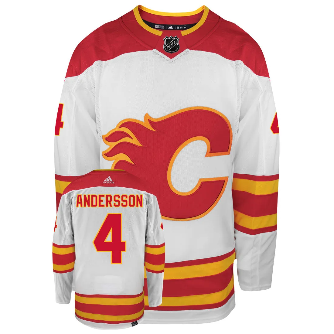 Rasmus Andersson Calgary Flames Adidas Primegreen Authentic NHL Hockey Jersey     