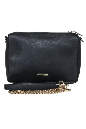 Rebecca Minkoff - Black Leather Crossbody Bag w/ Chain Strap