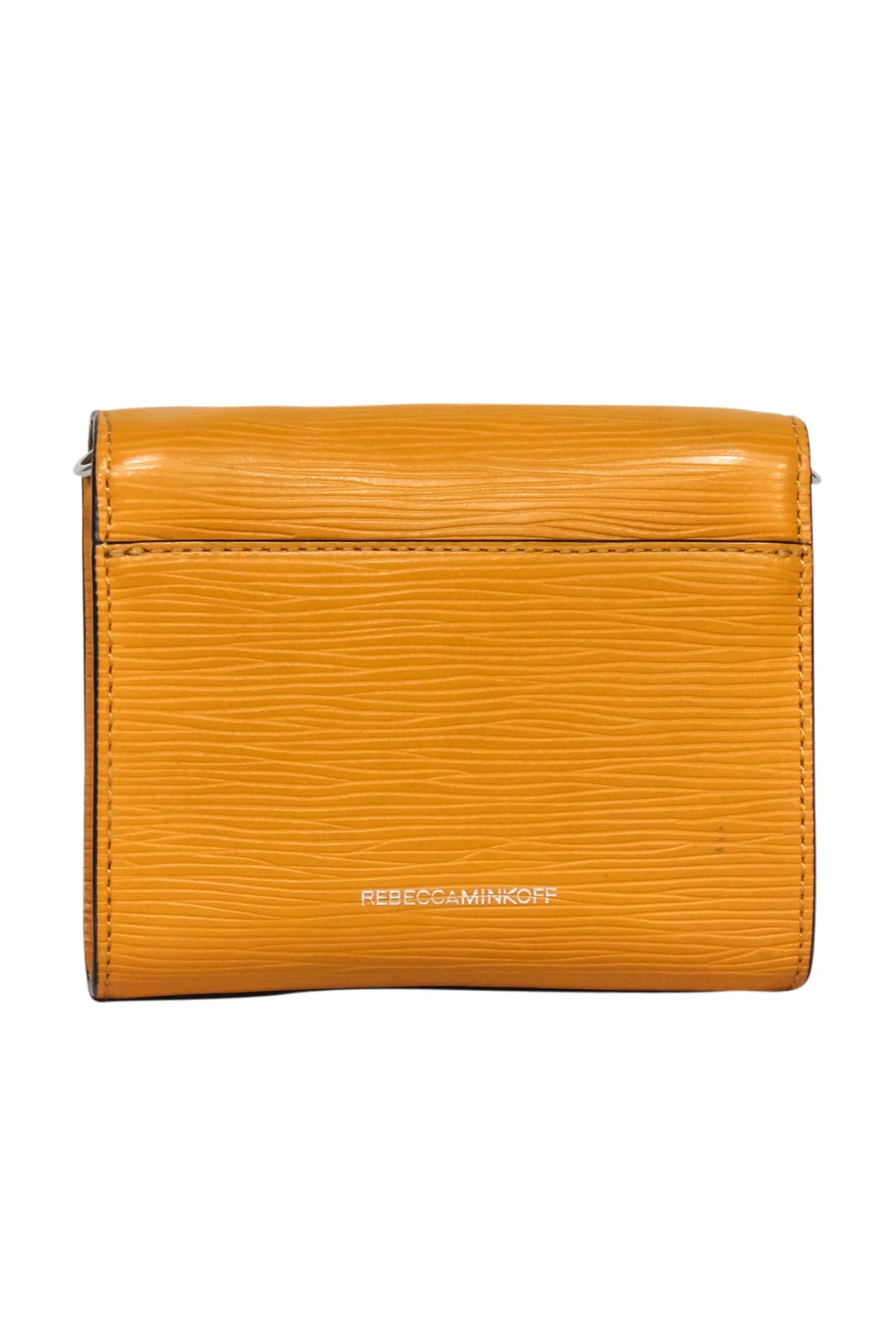 Rebecca Minkoff - Mustard Yellow Heart Front Crossbody Bag