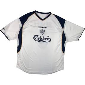 Reebok Liverpool 2001-03 Away Football Shirt Heskey #8 White