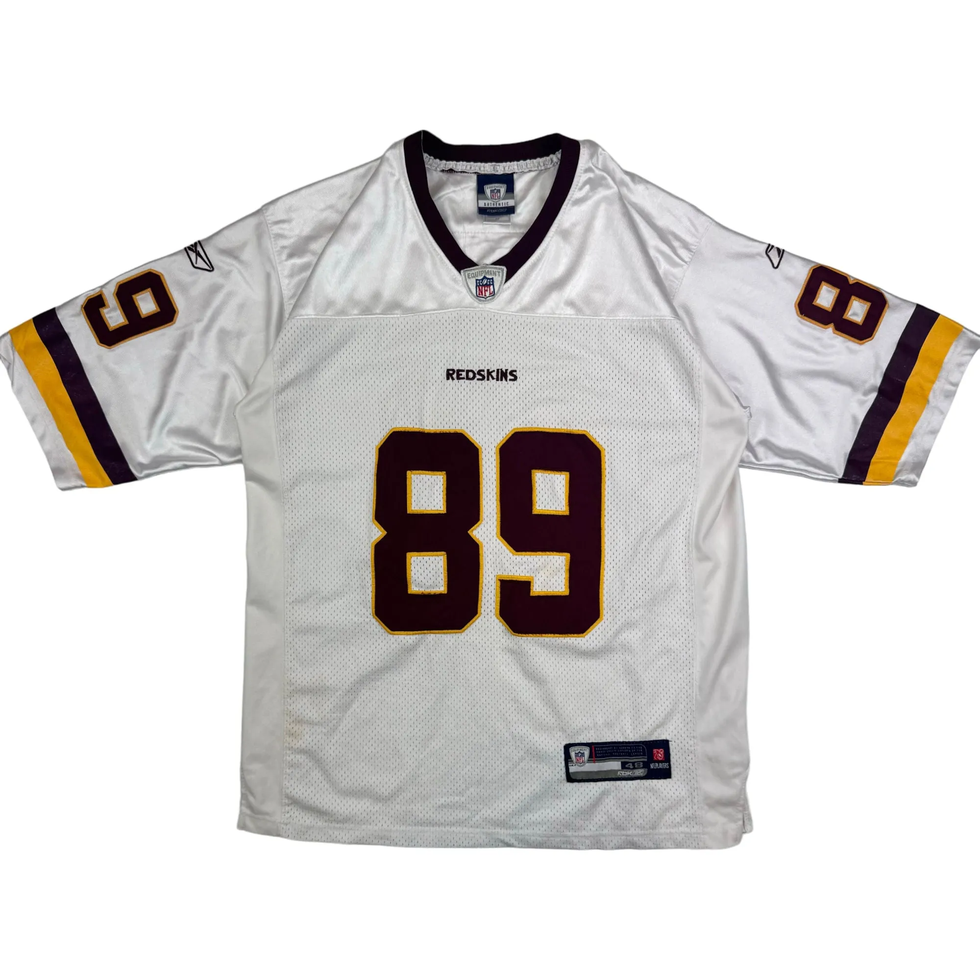 Reebok NFL Washington Redskins Moss 89 Football Jersey White