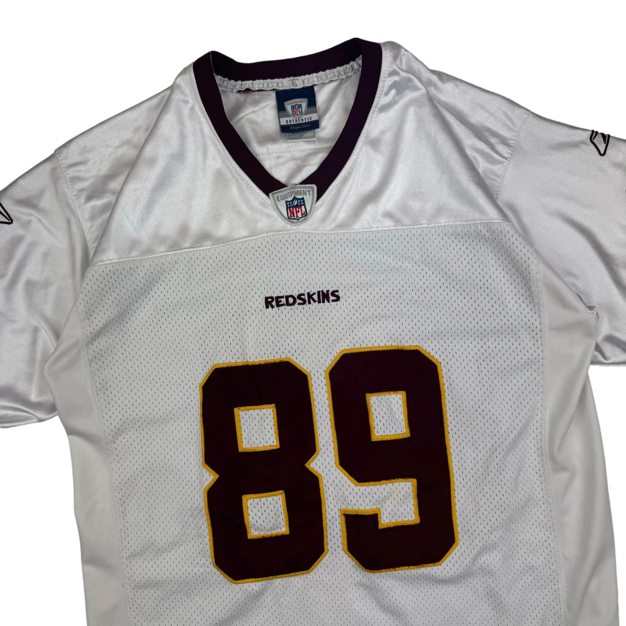 Reebok NFL Washington Redskins Moss 89 Football Jersey White