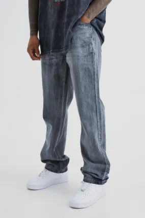 Relaxed Rigid Bleached Jeans