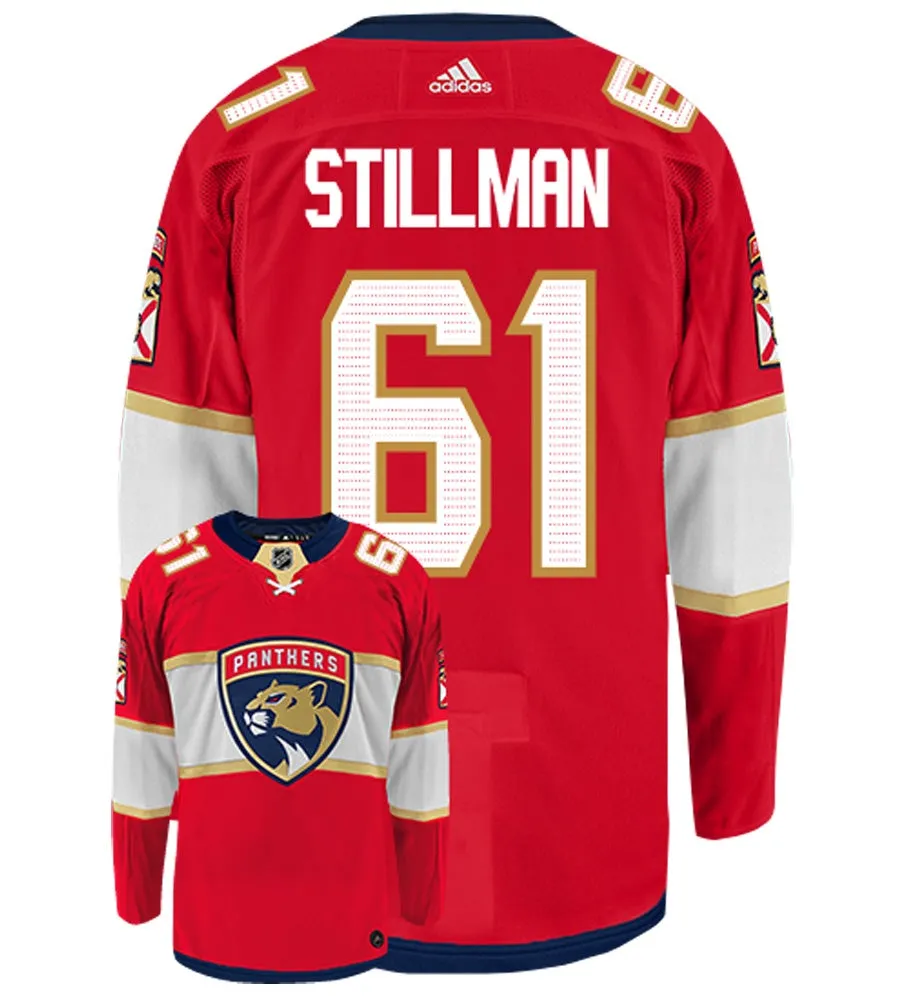 Riley Stillman Florida Panthers Adidas Authentic Home NHL Hockey Jersey     