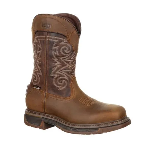 Rocky Iron Skull Men's Compostie Toe Waterproof Western Work Boots