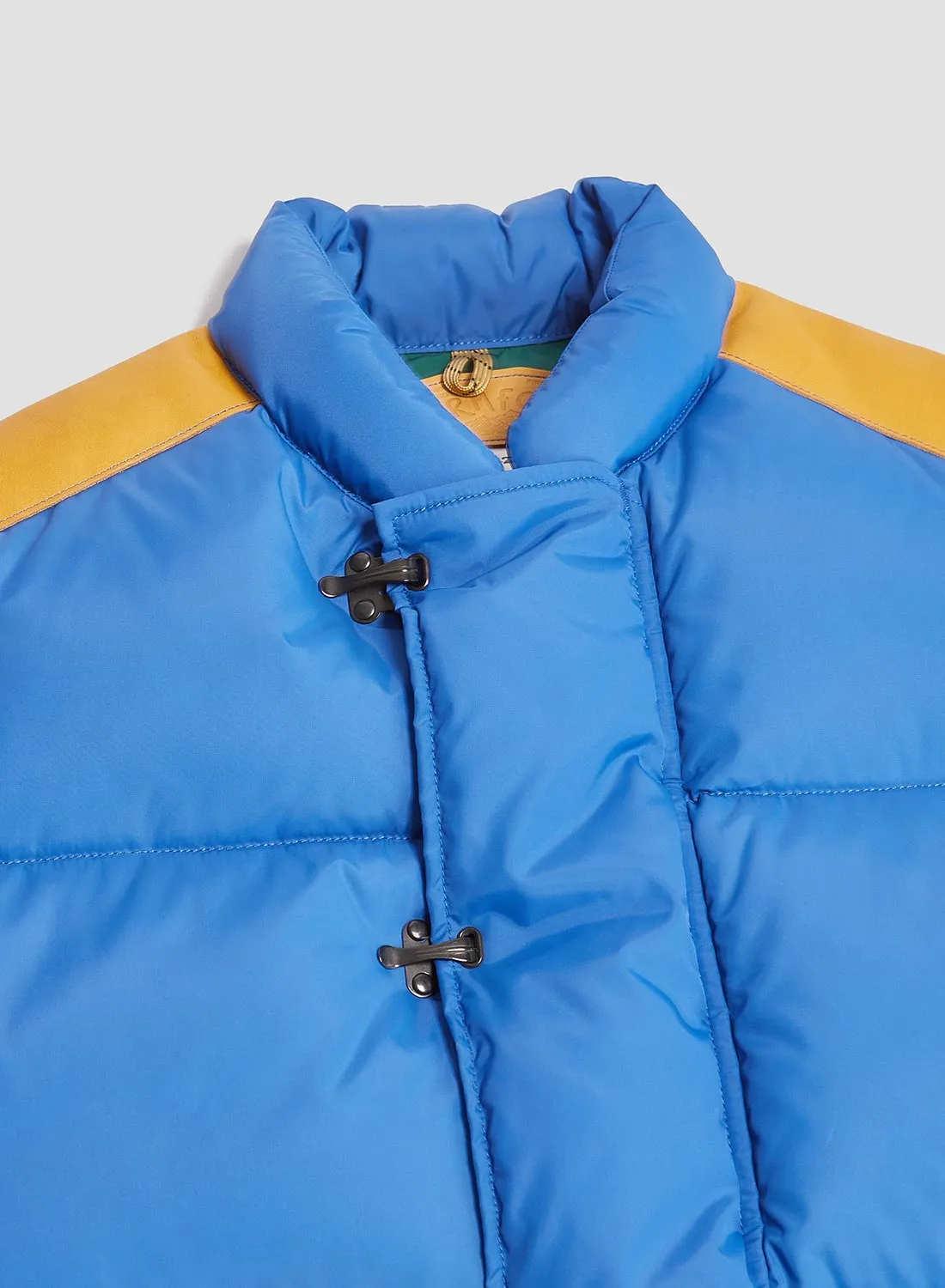 Rocky Mountain Featherbed x Nigel Cabourn Down Vest Clip in Blue