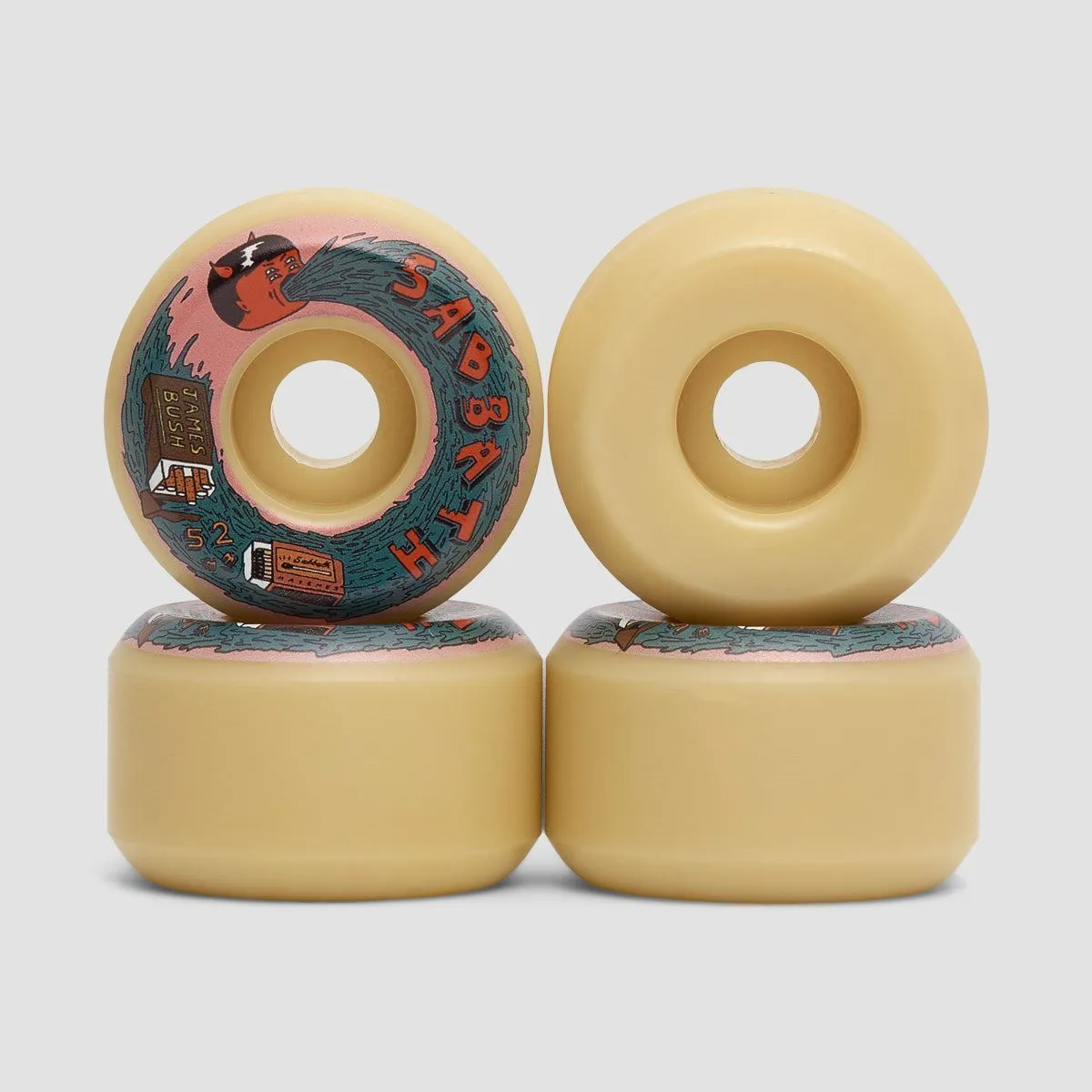 Sabbath James Bush Pro Model Conical ATU Skateboard Wheels 52mm