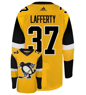 Sam Lafferty Pittsburgh Penguins Adidas Authentic Third NHL Hockey Jersey     