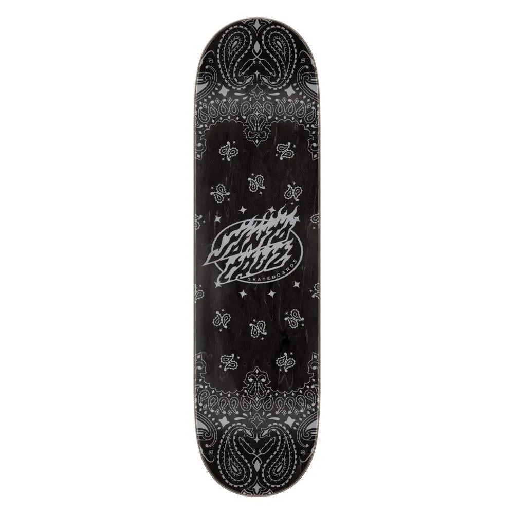 Santa Cruz Pro Skateboard Deck Delfino Skate Rat Black/White/Red 8.25