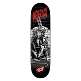 Santa Cruz Pro Skateboard Deck Delfino Skate Rat Black/White/Red 8.25