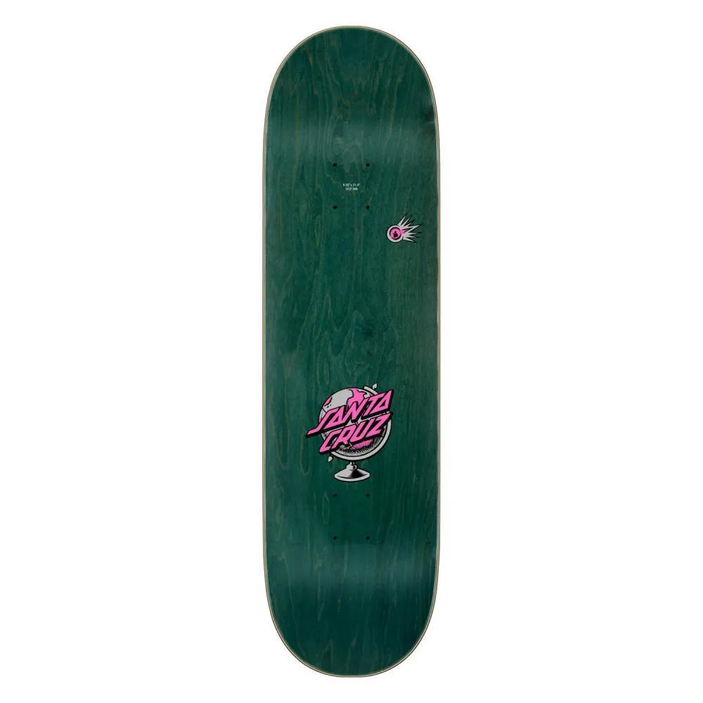 Santa Cruz Pro Skateboard Deck Knibbs Cryptic White/Pink/Yellow 8.5