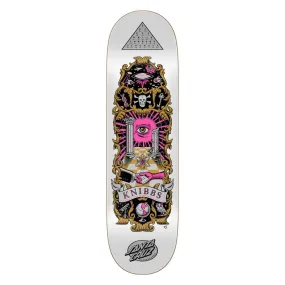 Santa Cruz Pro Skateboard Deck Knibbs Cryptic White/Pink/Yellow 8.5