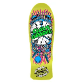 Santa Cruz Reissue Skateboard Deck Grabke Exploding Clock Green/Multi 10.04