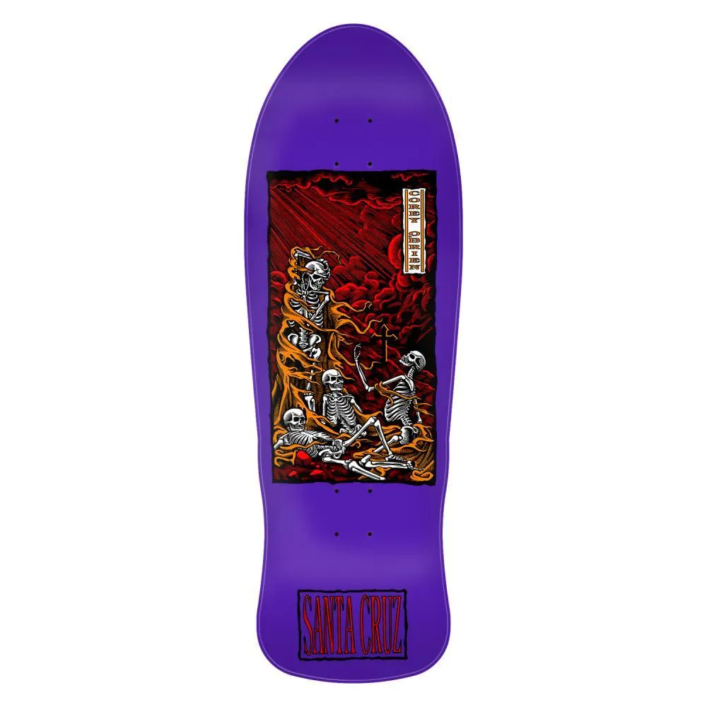 Santa Cruz Reissue Skateboard Deck O'Brien Purgatory Purple/Red/Orange 9.85