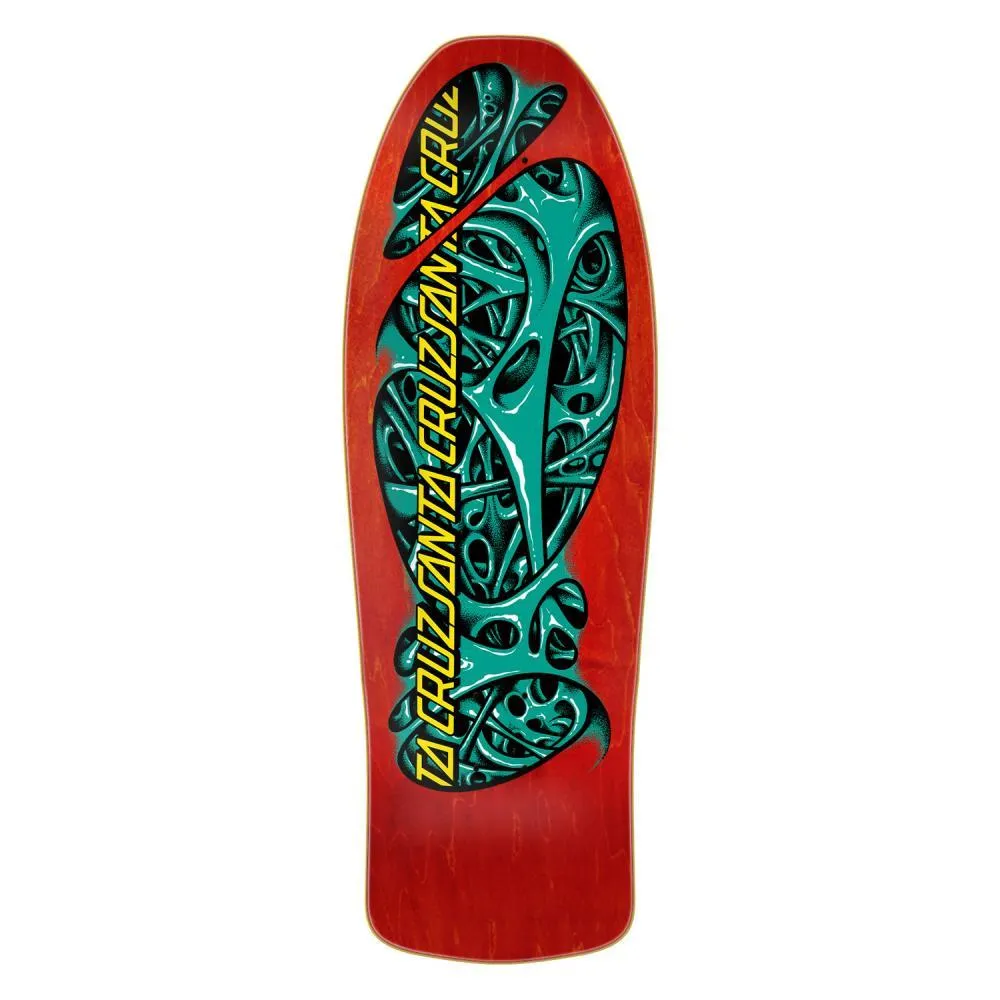 Santa Cruz Reissue Skateboard Deck Oops Mucus Red/Green/Yellow 10.32