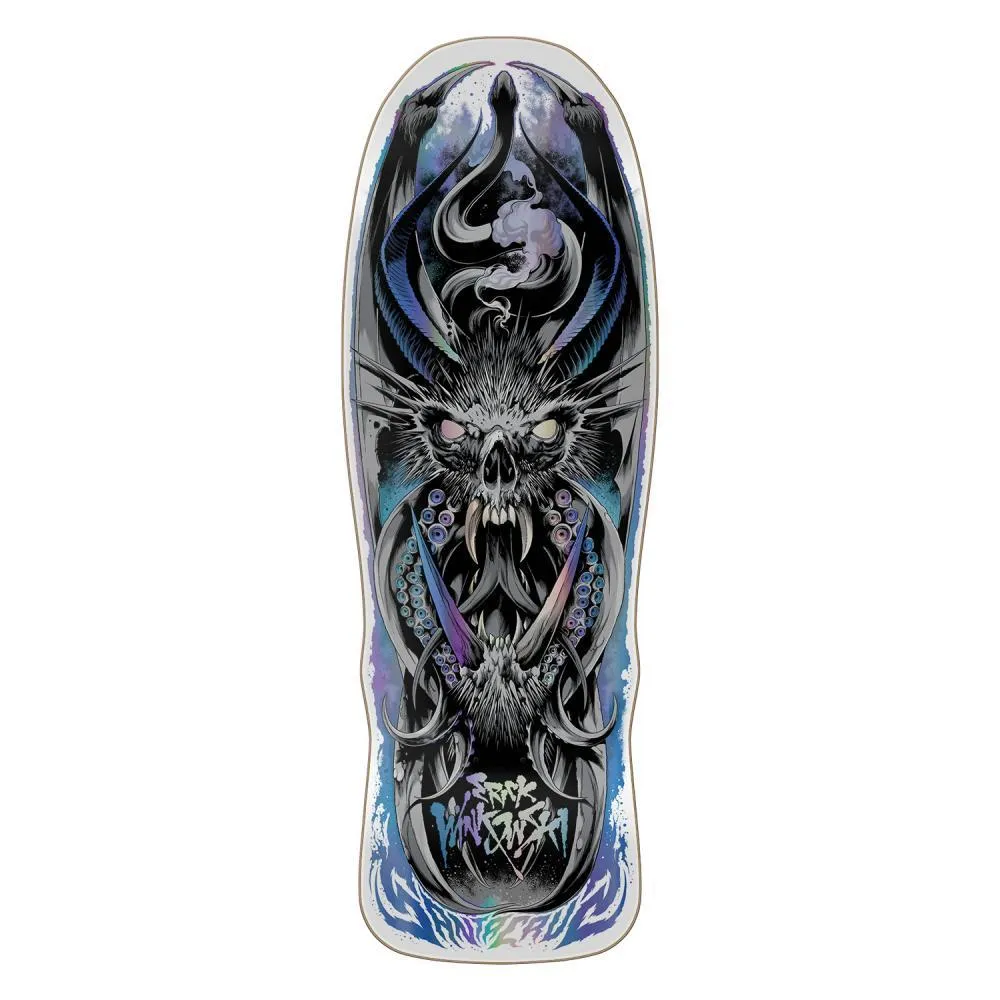 Santa Cruz Shaped Skateboard Deck Winkowski Primordial Grey/Blue/Purple 10.35