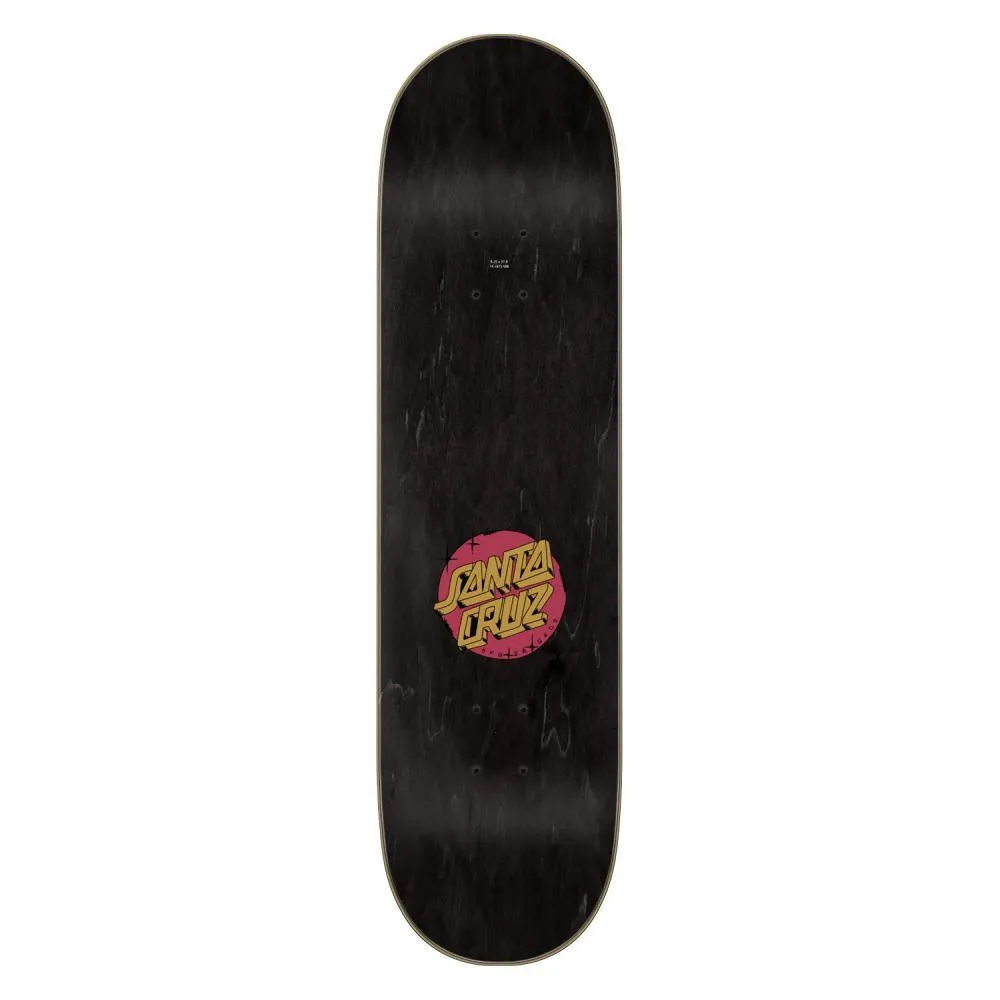 Santa Cruz Skateboard Deck Scrawl Brick Dot Red/Black/Yellow 8.25