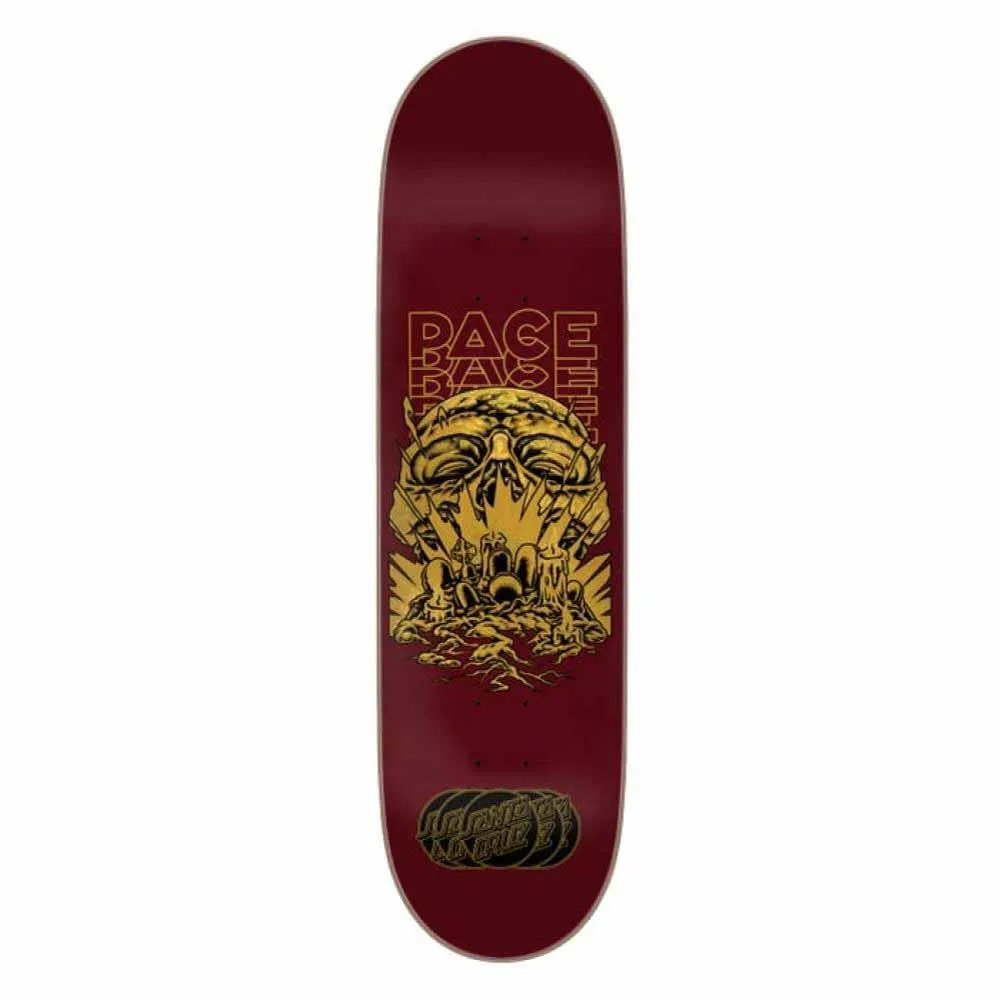 Santa Cruz Skateboard Deck VX Pace Occult Burgundy 8.5