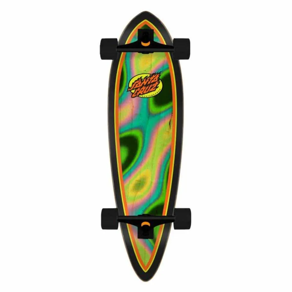 Santa Cruzer Complete Skateboard Oval Flame Lava Dot Multi 9.2