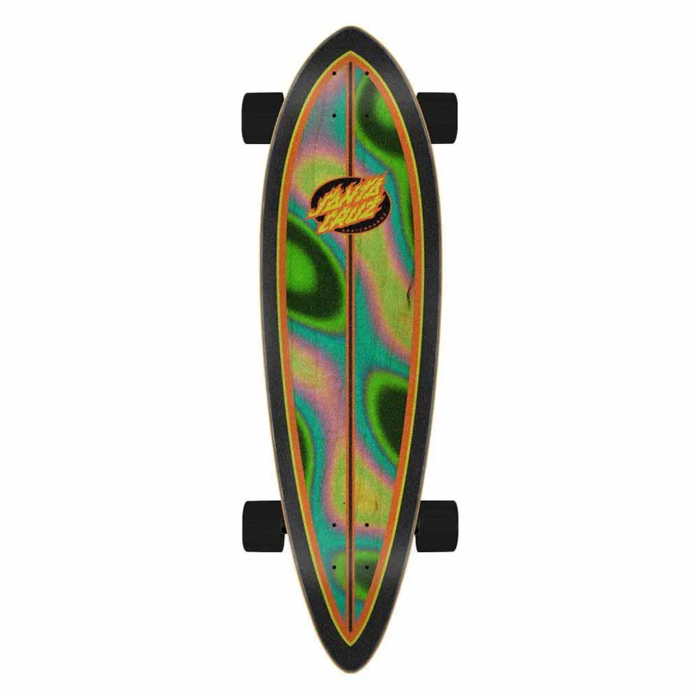 Santa Cruzer Complete Skateboard Oval Flame Lava Dot Multi 9.2