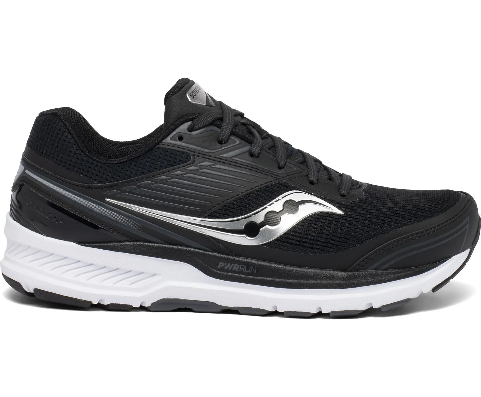 Saucony Mens Echelon 8 Tennis Shoe- Black/White