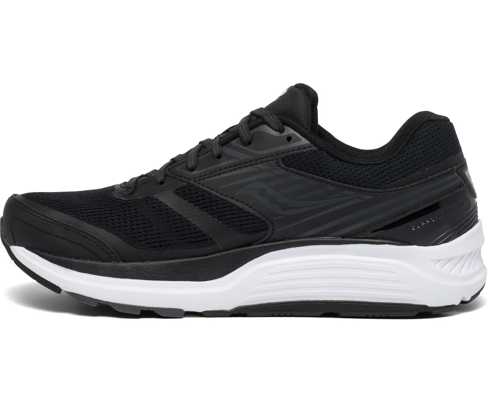 Saucony Mens Echelon 8 Tennis Shoe- Black/White