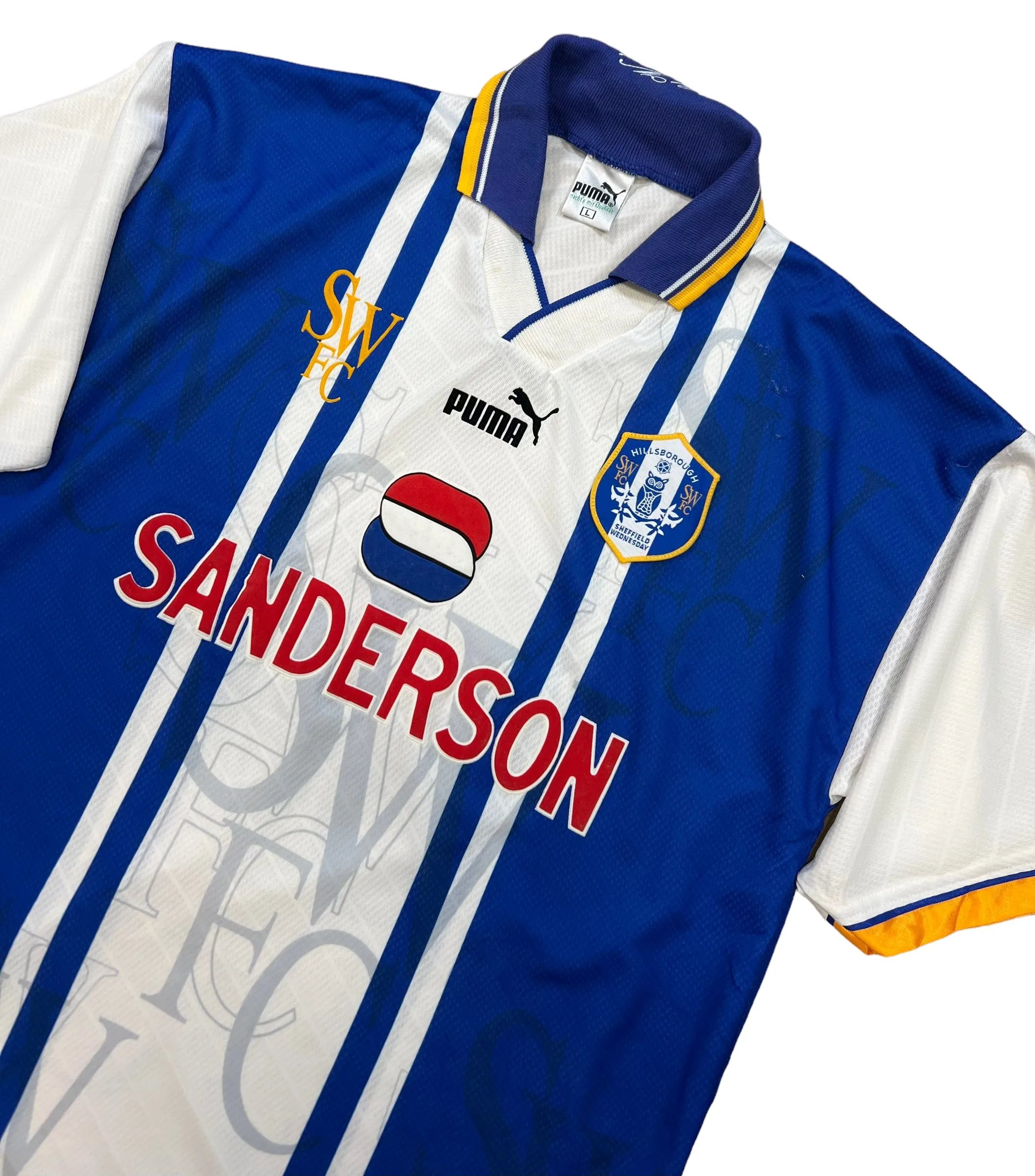 Sheffield Wednesday 1996-1997 Home Retro Football Shirt