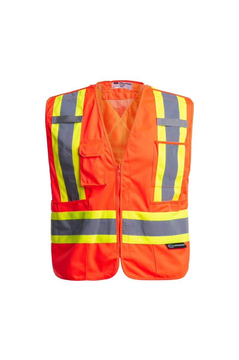 SIDEWINDER Tear Away Zip Safety Vest - TV-930